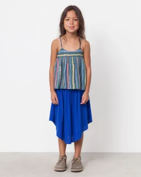 Joplin Textured Skirt in Blueberry