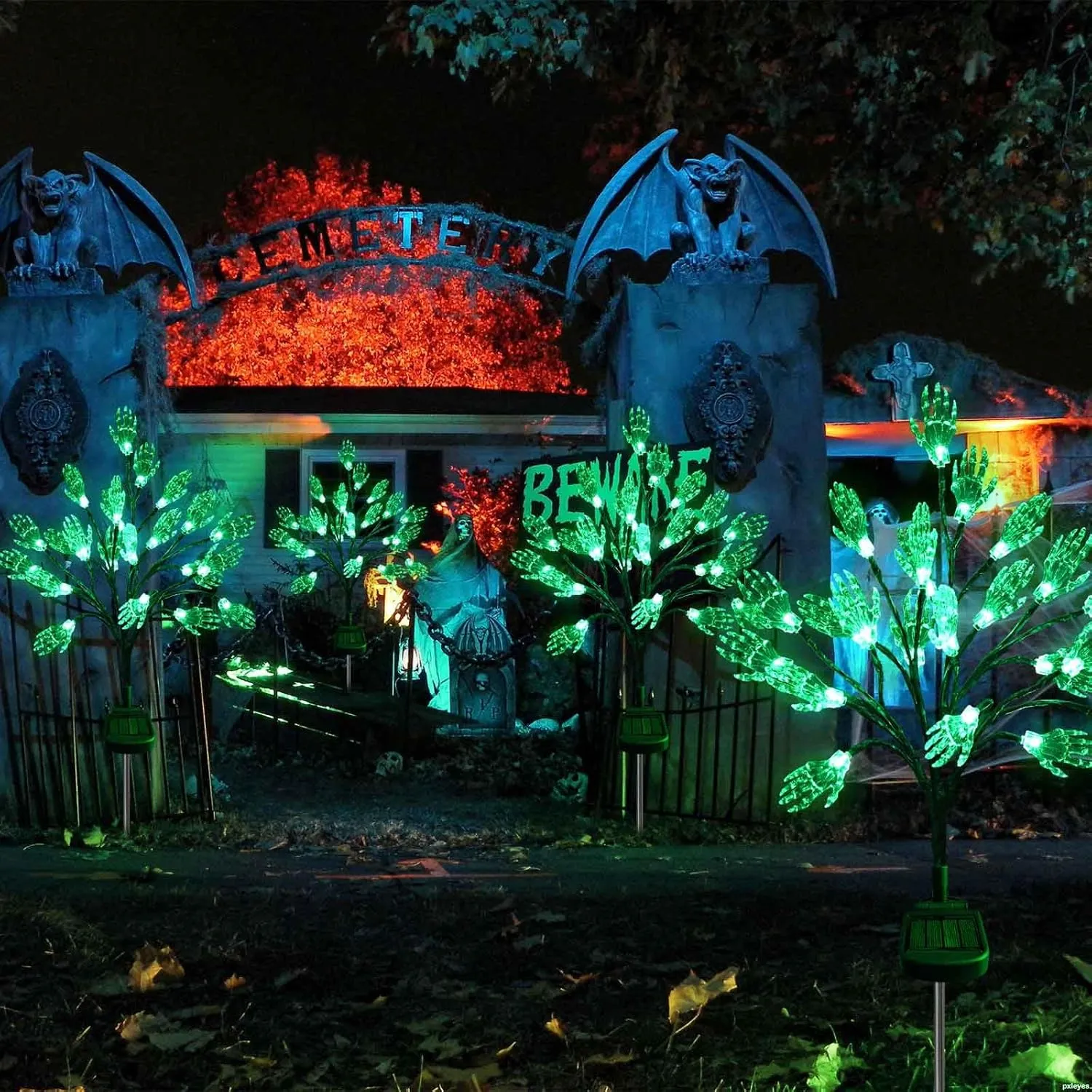 🎃💀 Spooky Skeleton Hand Halloween Lights 💀🎃