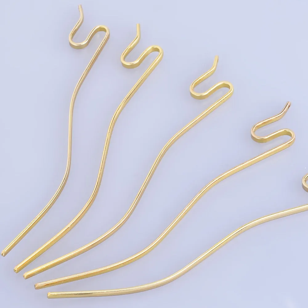 135mm Iron Snake Hair Stick Hair Pin Hair Clip Hair Stick minimalist modern Hair Accessory hair jewelry gold 10pcs