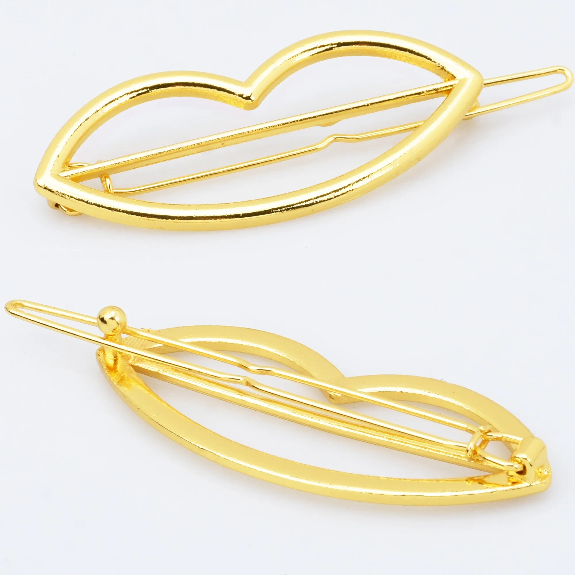 3/4*2 Alloy Lip Hair Clip hair slide clip Minimalist Hair Barrette Geometric Hair Accessory 5pcs 102913