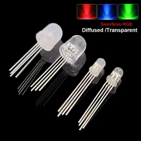 4pin Bright RGB DIP LEDs Round Top