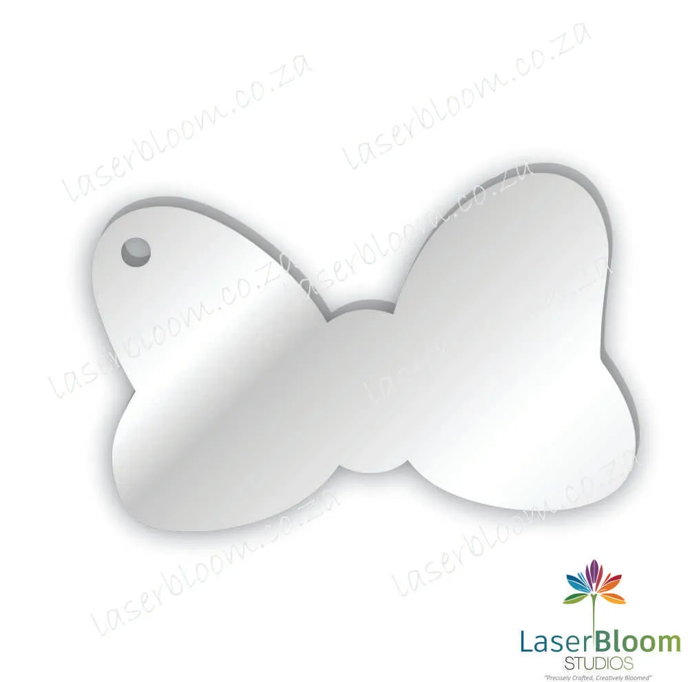 Acrylic Blank Polka Bow- Select Your Thickness (1.5mm, 2mm, 3mm)