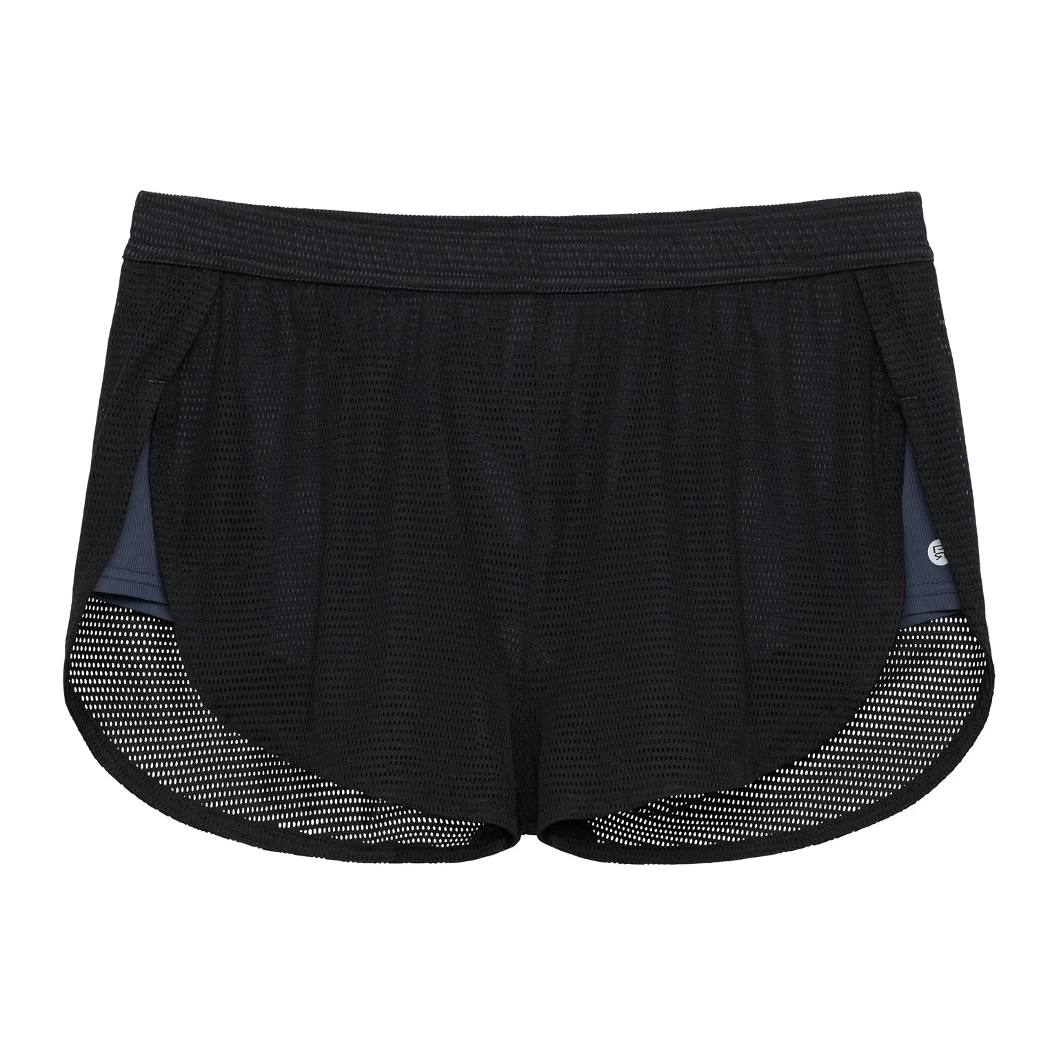 ACTIONWEAR Onyx Black Endurance Mesh Sprinter Short