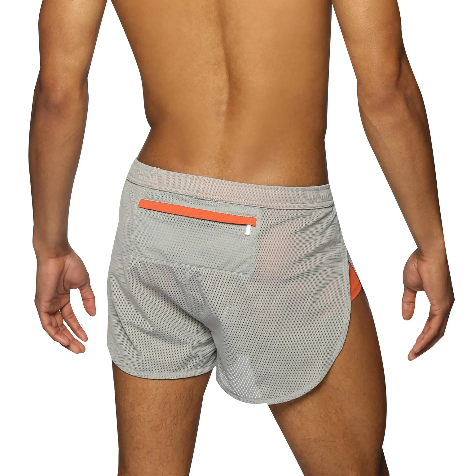 ACTIONWEAR Titanium Grey Endurance Mesh Sprinter Short