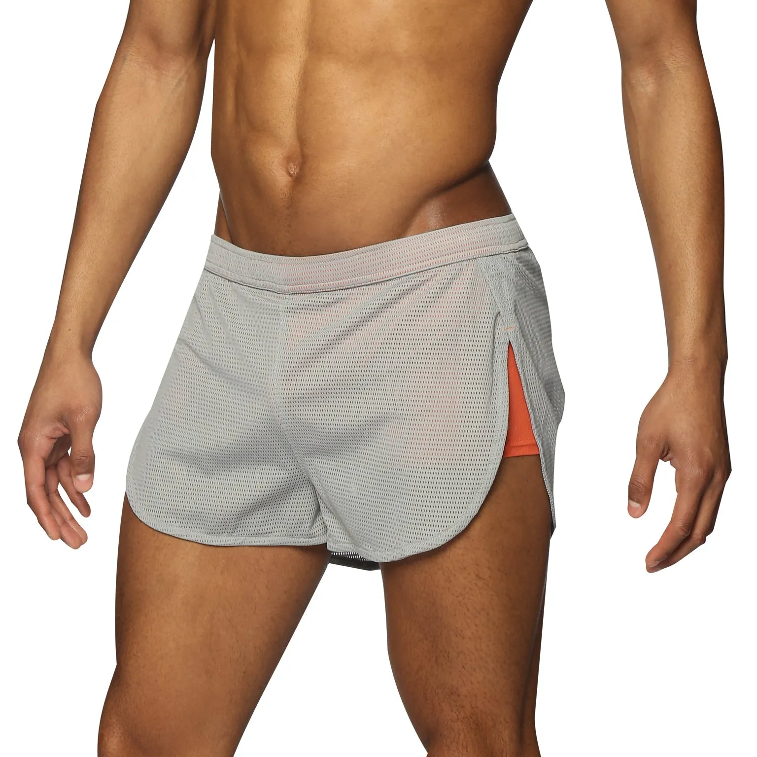 ACTIONWEAR Titanium Grey Endurance Mesh Sprinter Short