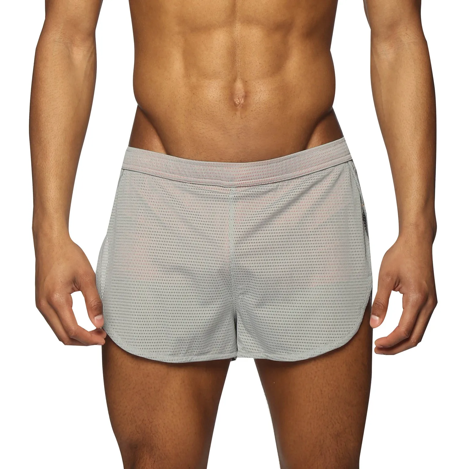 ACTIONWEAR Titanium Grey Endurance Mesh Sprinter Short