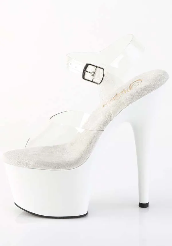 ADORE-708 [White] | PLATFORM HEELS [PREORDER]