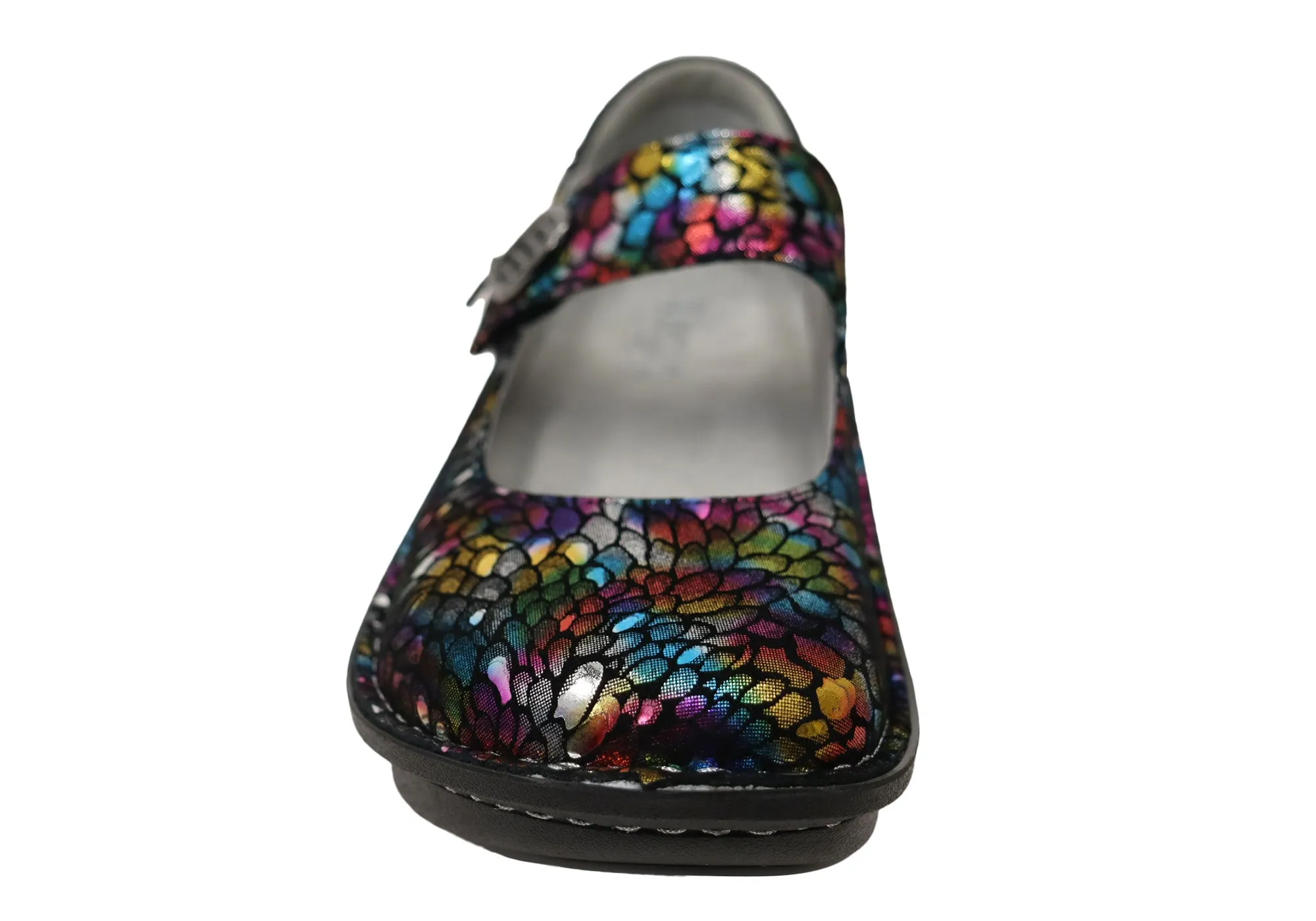 Alegria Paloma Minnow Rainbow Womens Leather Mary Jane Shoes