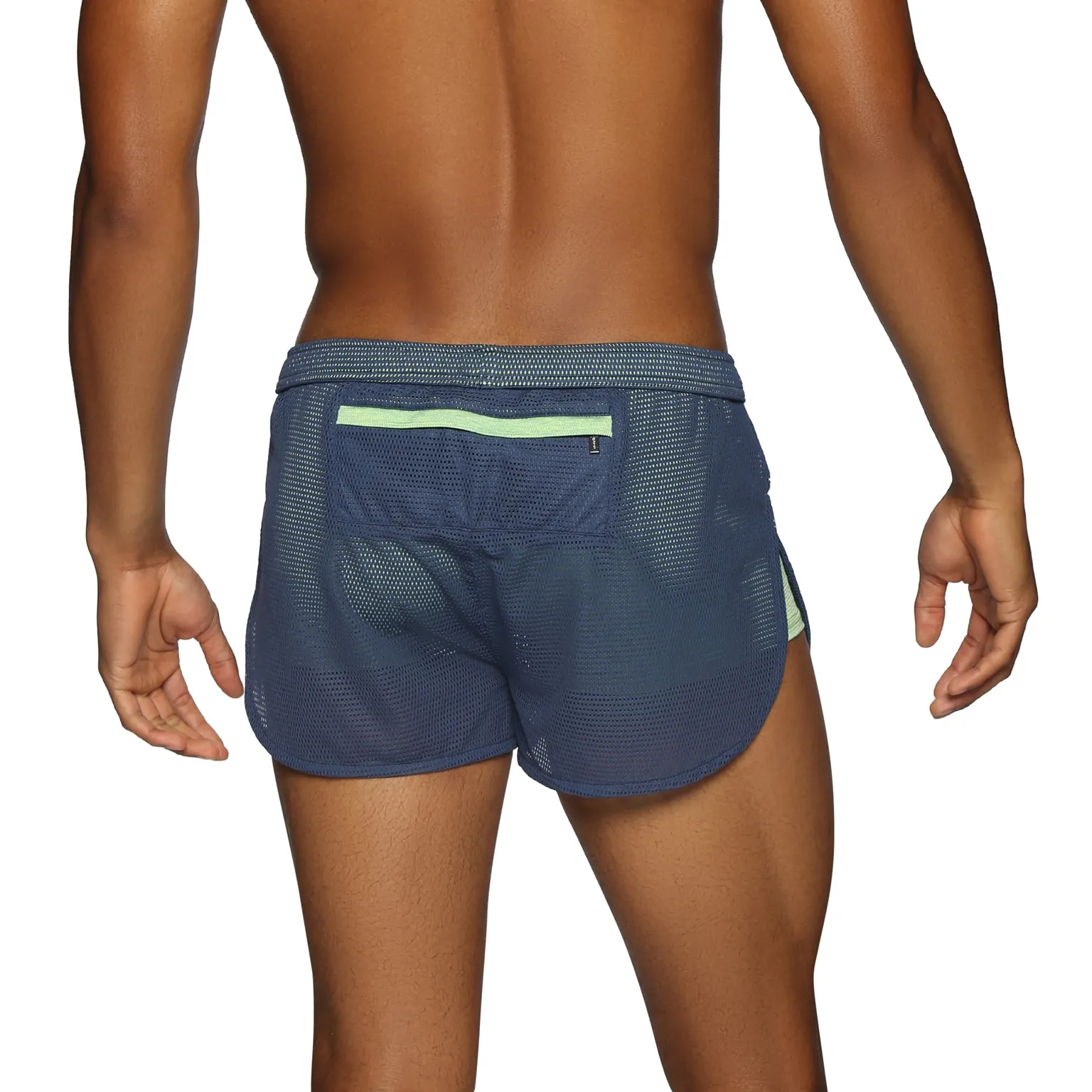 ALL NEW- ACTIONWEAR Baltic/Lime Endurance Mesh Sprinter Short