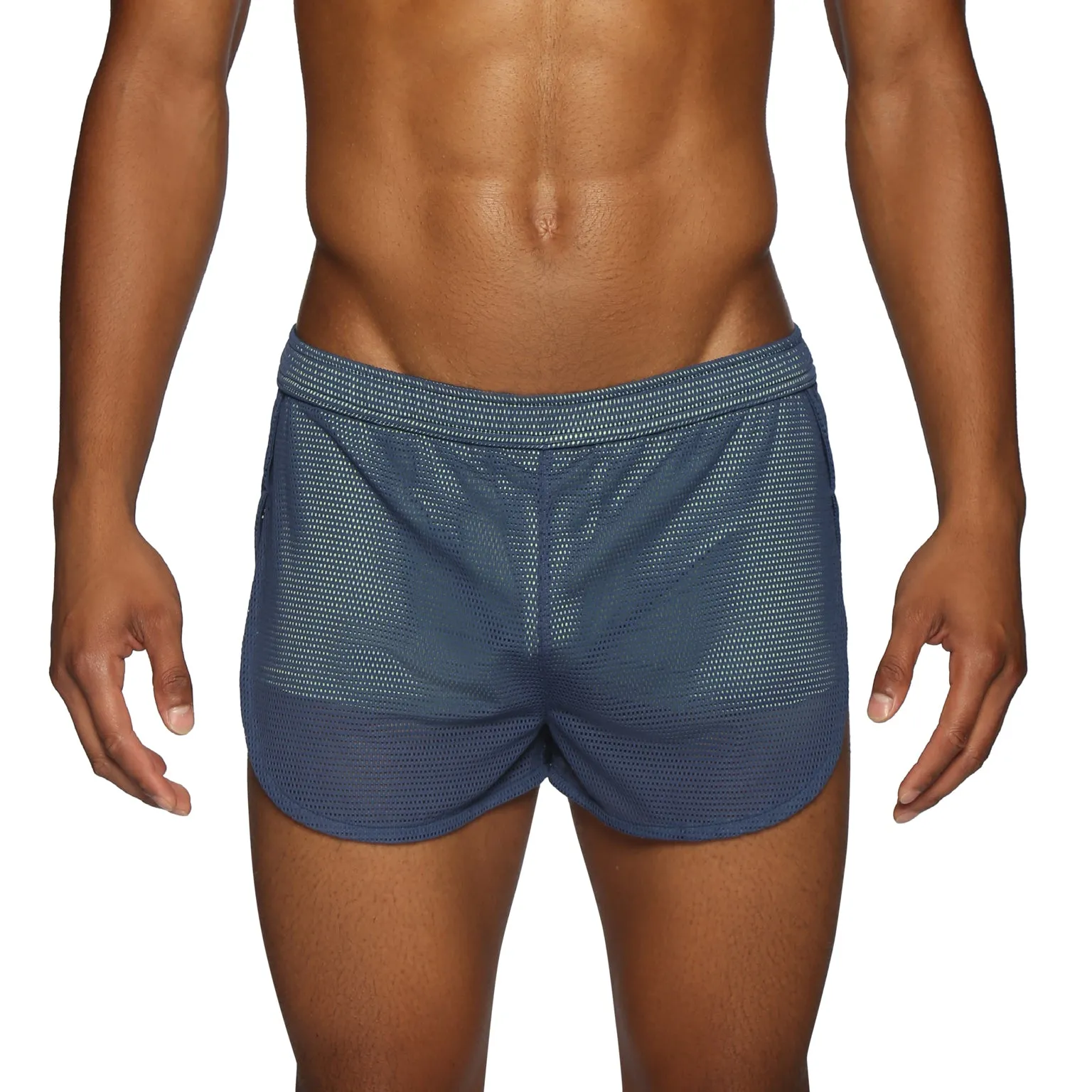 ALL NEW- ACTIONWEAR Baltic/Lime Endurance Mesh Sprinter Short