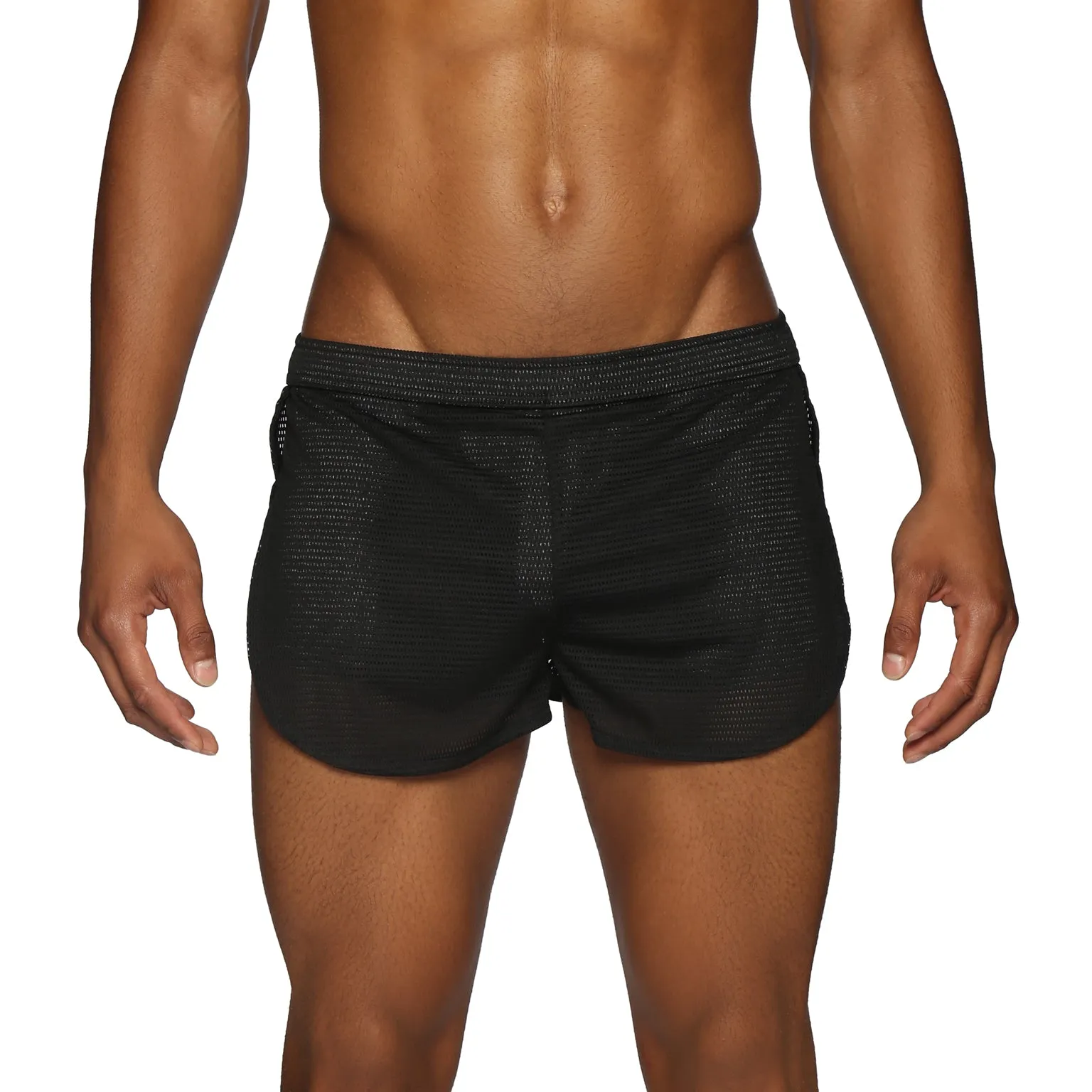 ALL NEW- ACTIONWEAR Black/Heather Endurance Mesh Sprinter Short