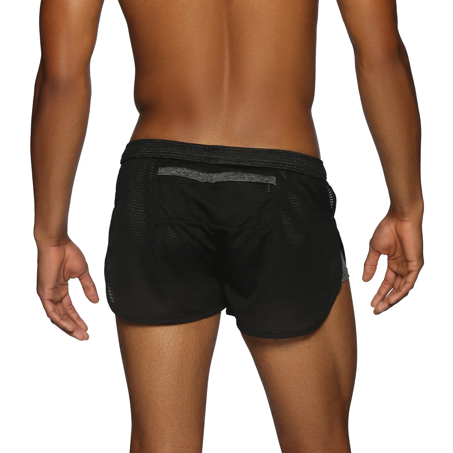 ALL NEW- ACTIONWEAR Black/Heather Endurance Mesh Sprinter Short