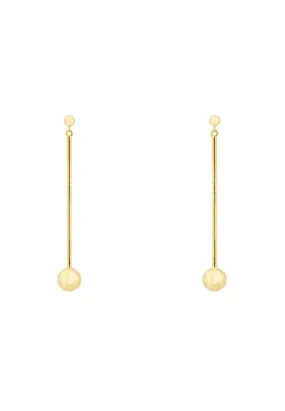 Artic Orb Lines Earrings Gold