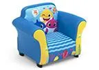 Baby Shark Upholstered Chair with Sculpted Plastic Frame