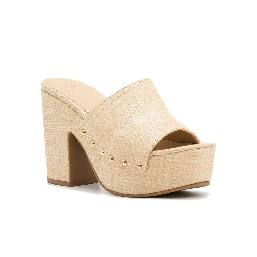 BAD PPL Natural Beige Raffia