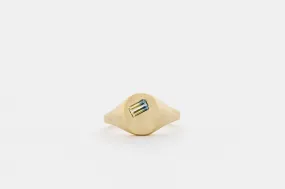 Baguette parti ring