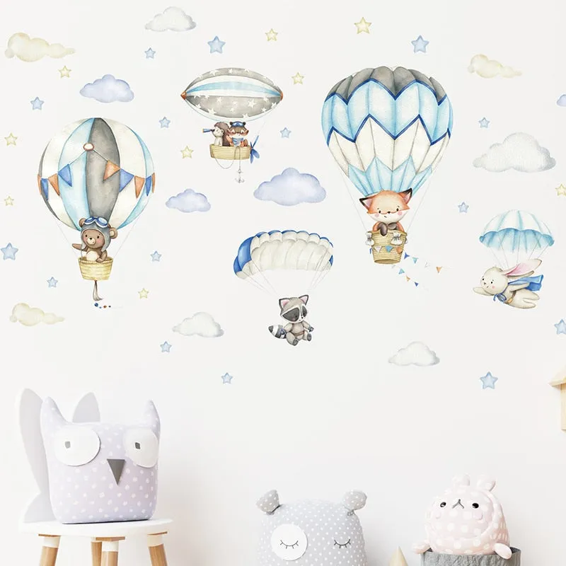 Balloon Clouds Wall Stickers