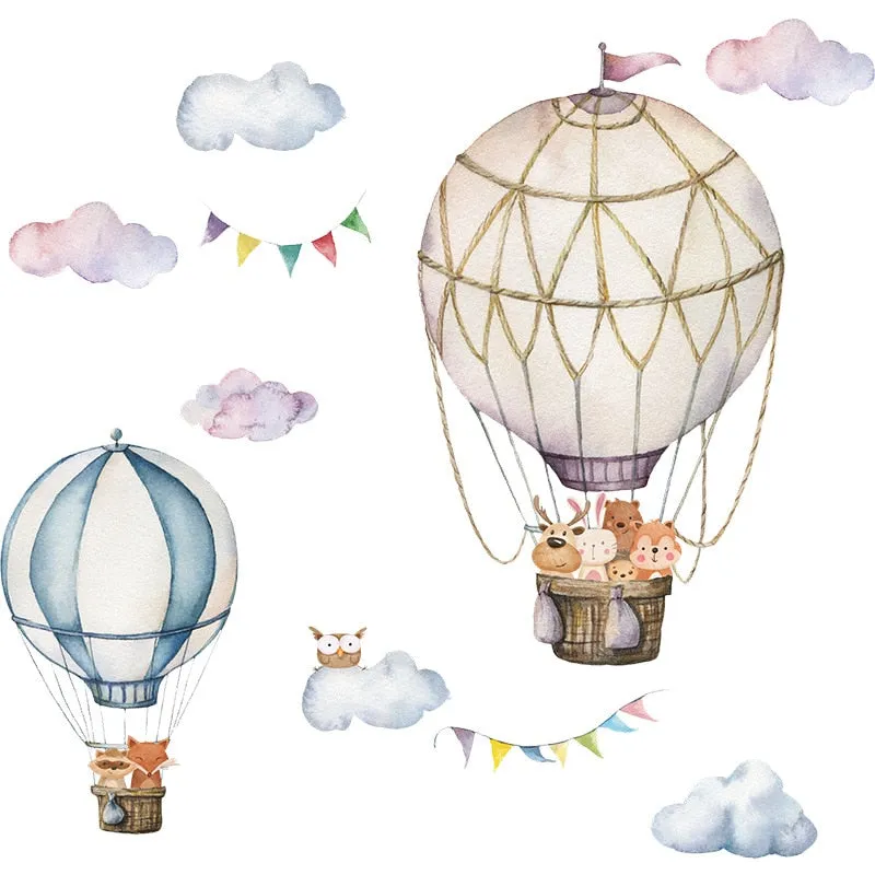 Balloon Clouds Wall Stickers