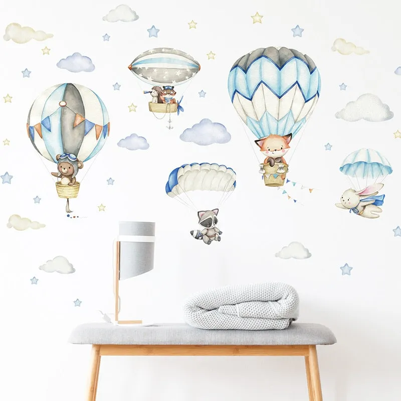 Balloon Clouds Wall Stickers