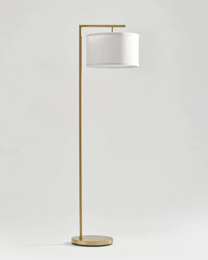 Beautiful Golden Straight Floor Lamp For Living Room, Bedroom