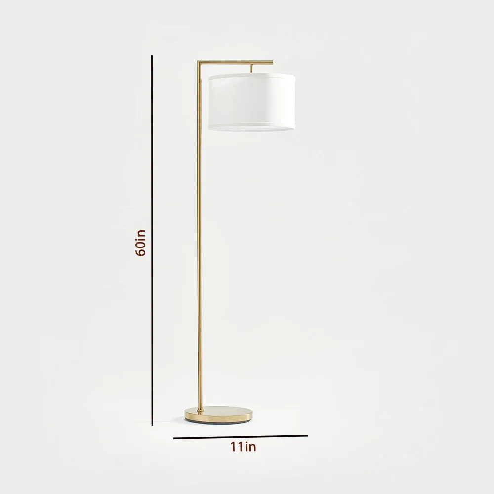 Beautiful Golden Straight Floor Lamp For Living Room, Bedroom