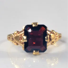 'Birks' Mid Century Garnet Ring | 1.55ct | SZ  4.25 |