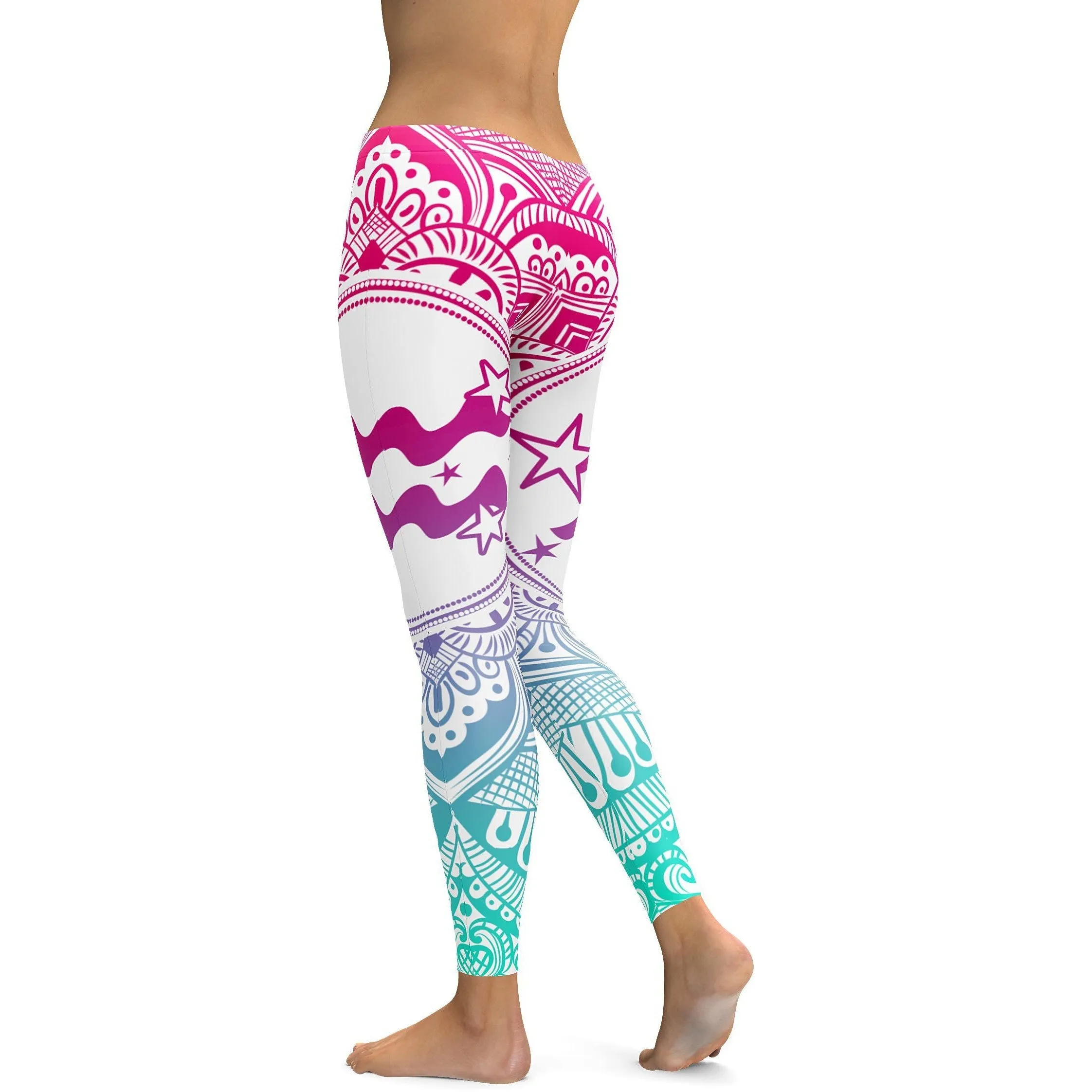 Bright Aquarius Leggings