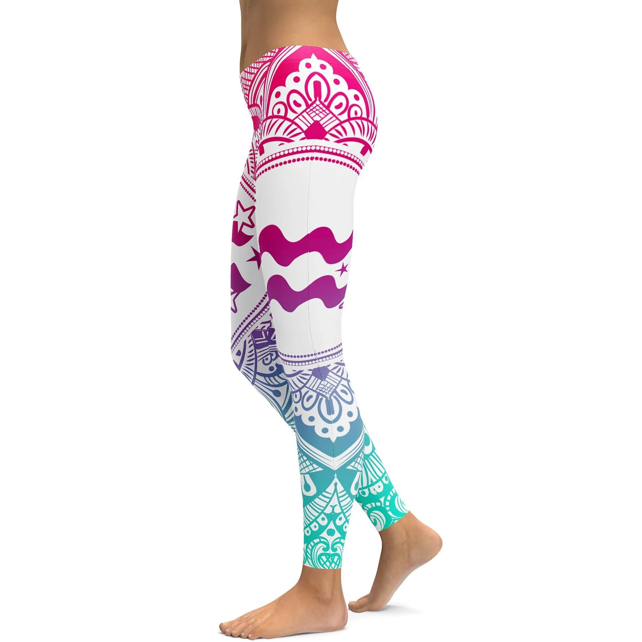 Bright Aquarius Leggings