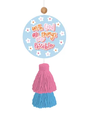 Car Air Freshener- With God All Things are Possible