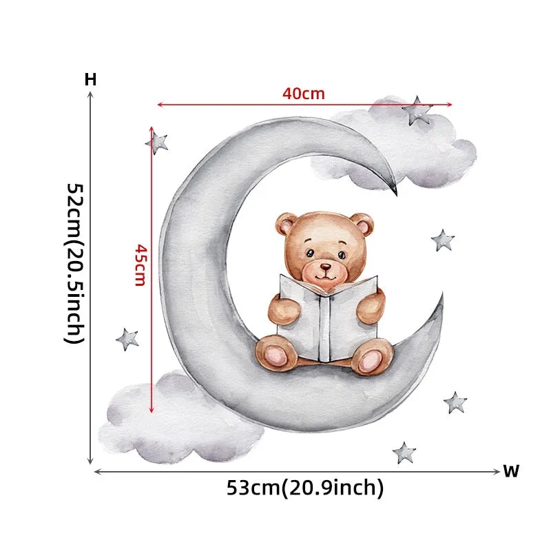 Cartoon Teddy Bear Wall Stickers