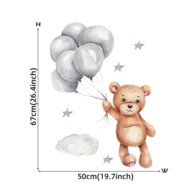 Cartoon Teddy Bear Wall Stickers