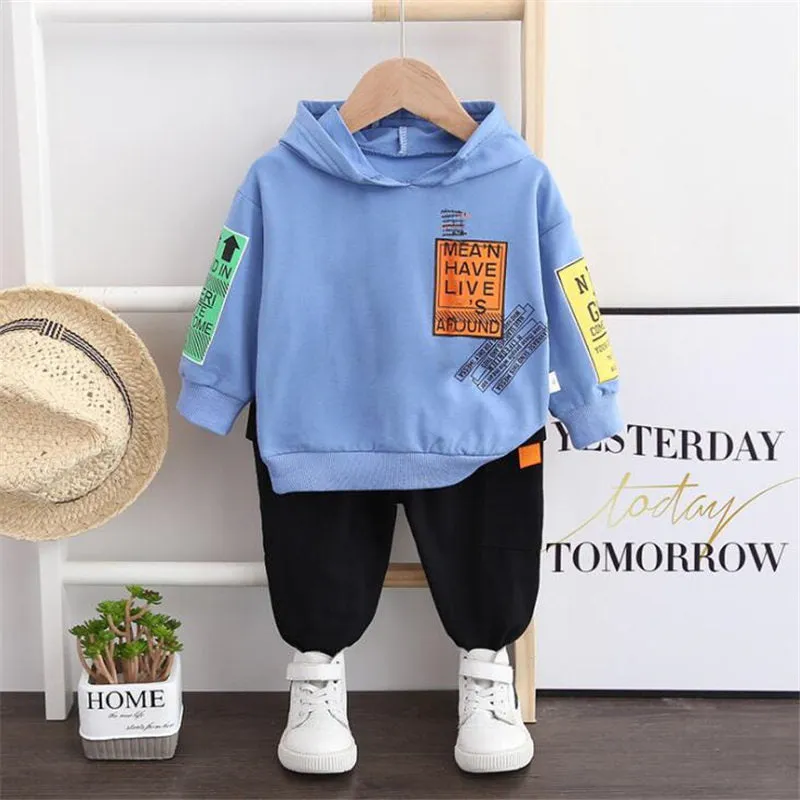 Children Sport Letters Hoodies