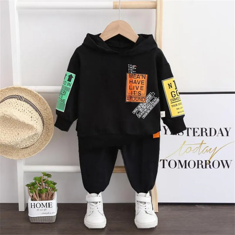 Children Sport Letters Hoodies