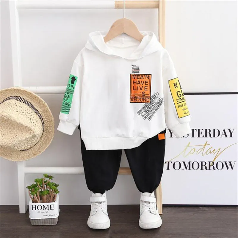 Children Sport Letters Hoodies