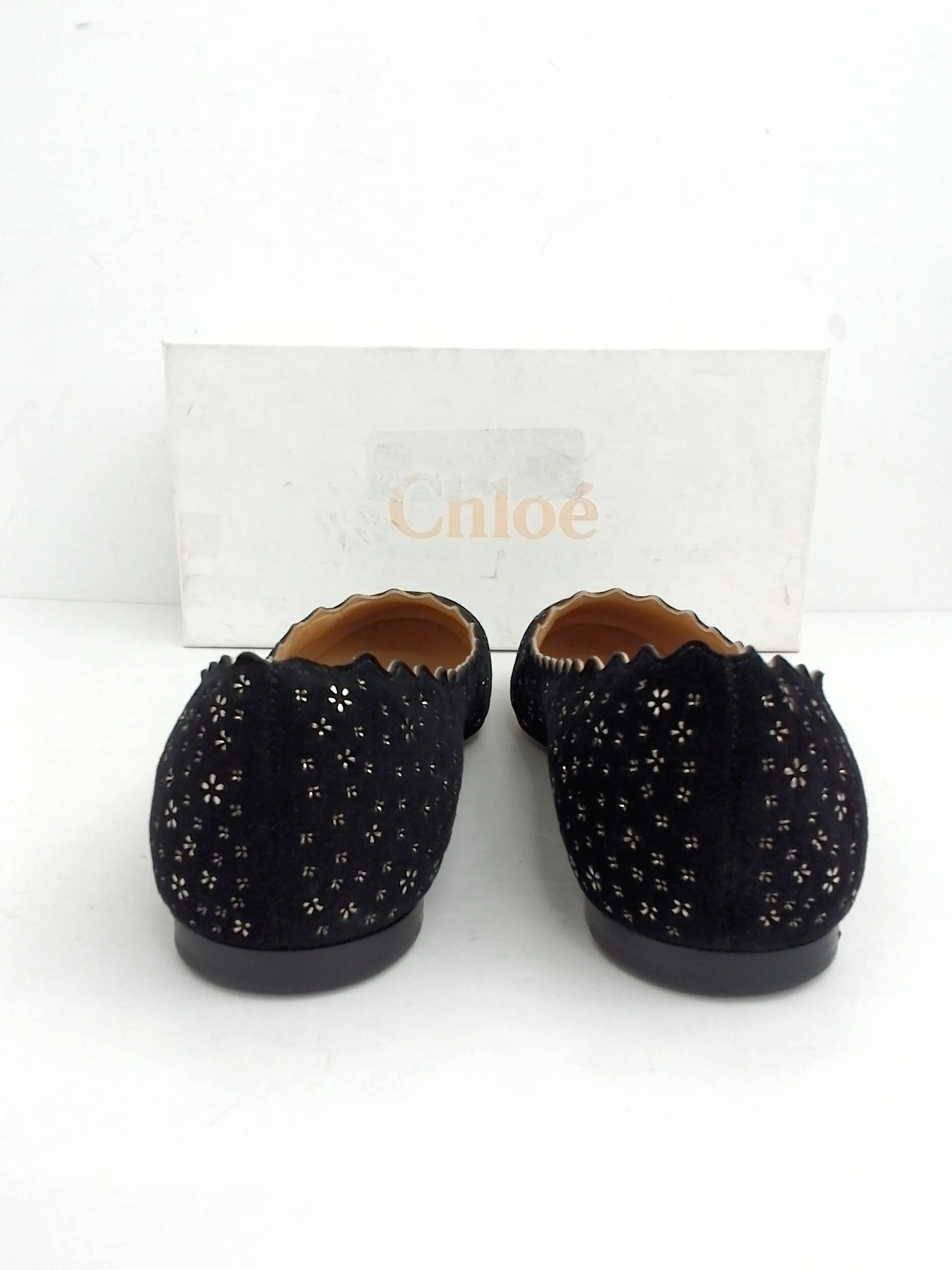 Chloé Women's Ballerines Black Camoscio Size 40