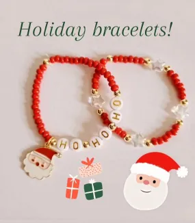 Christmas beaded bracelet