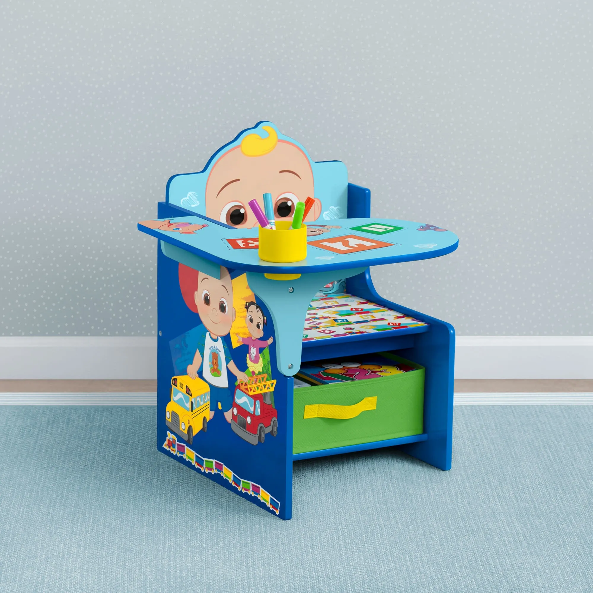 CoComelon Chair Desk with Storage Bin