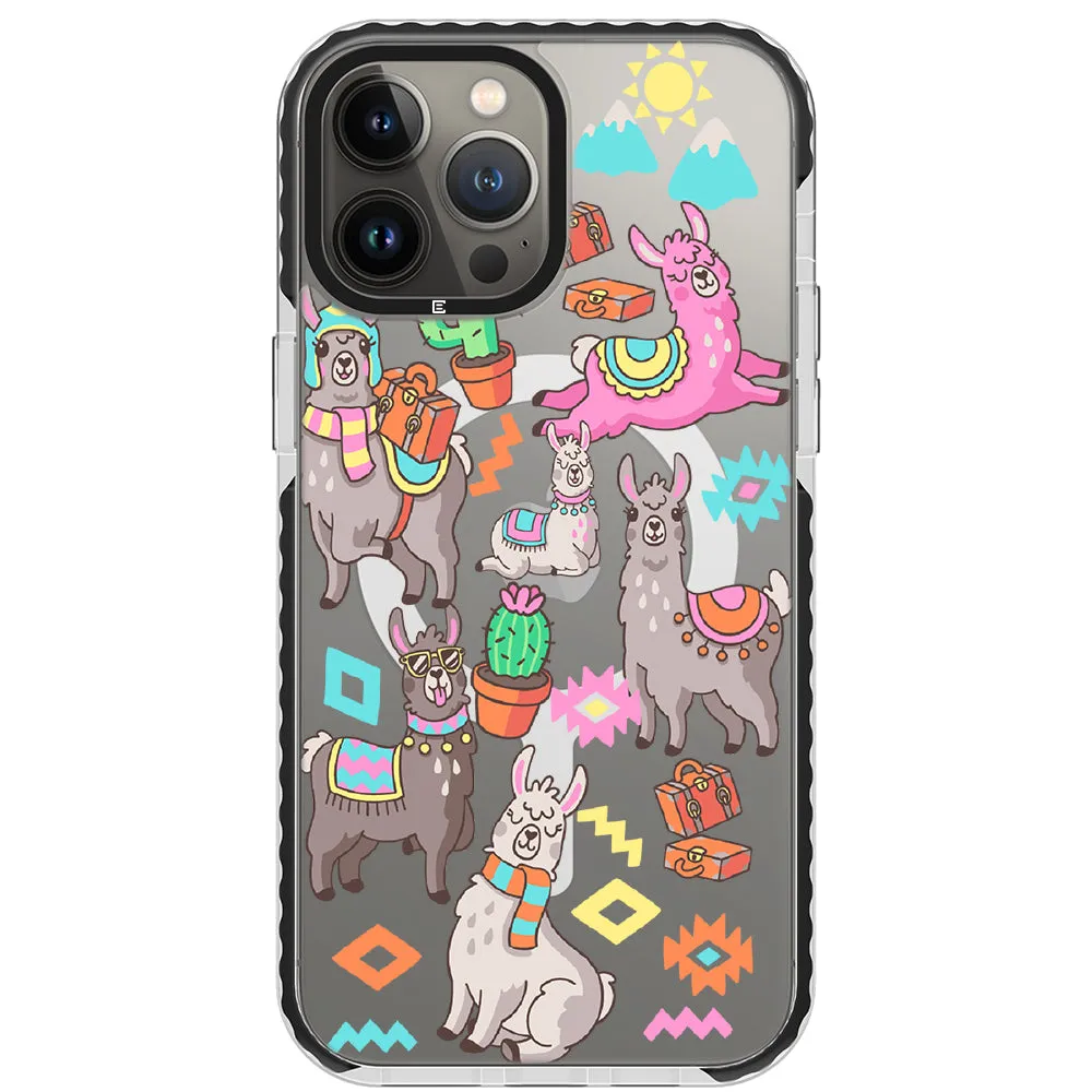 Colorful Alpaca iPhone Case