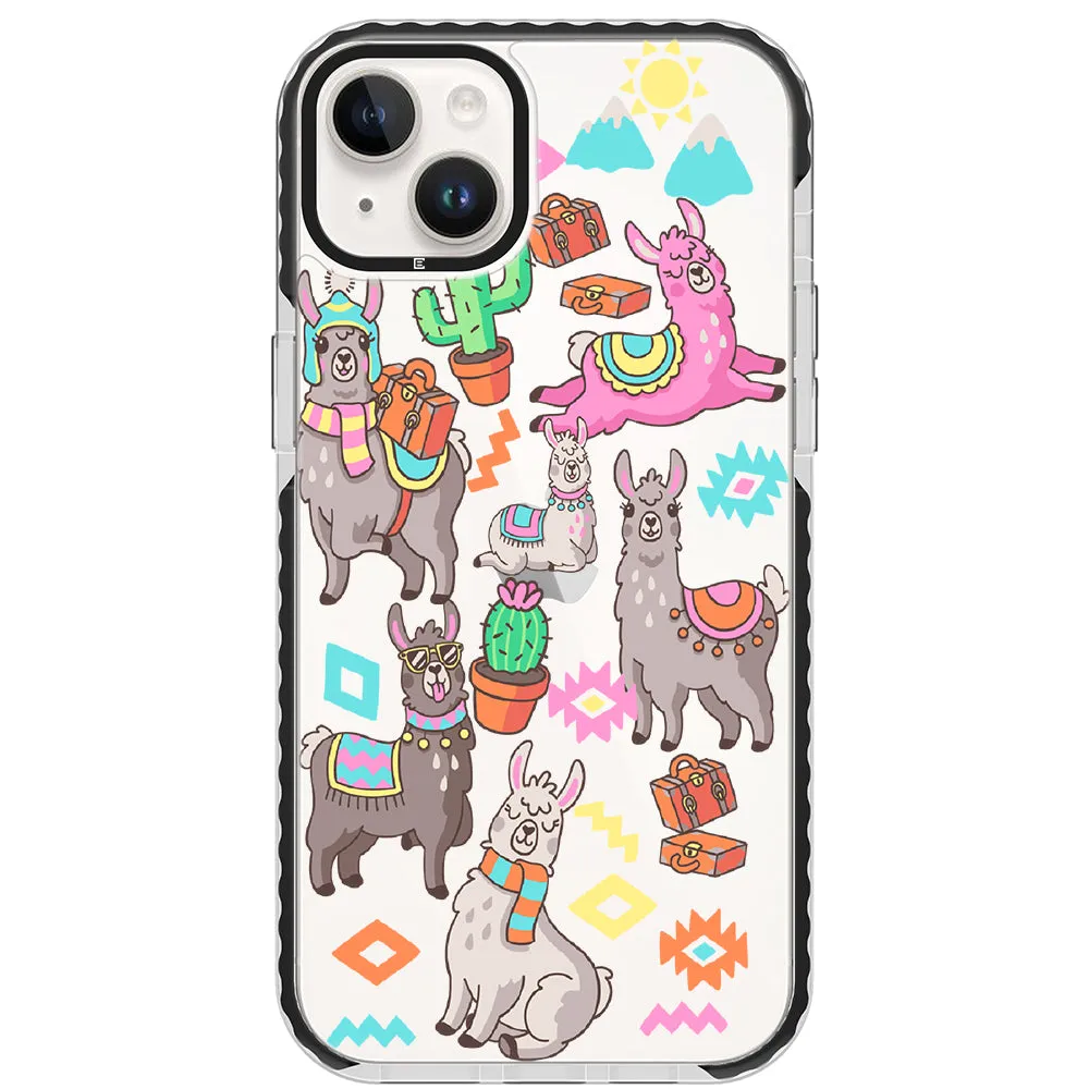 Colorful Alpaca iPhone Case