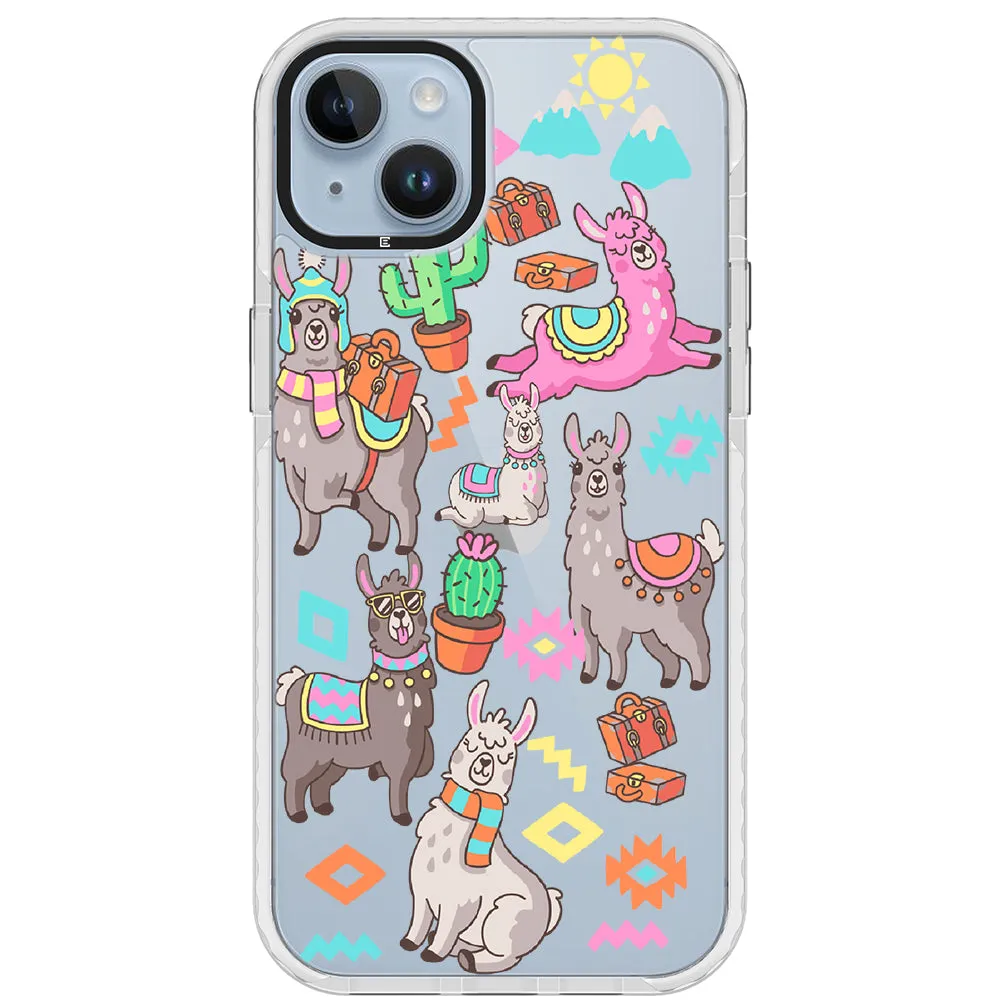 Colorful Alpaca iPhone Case