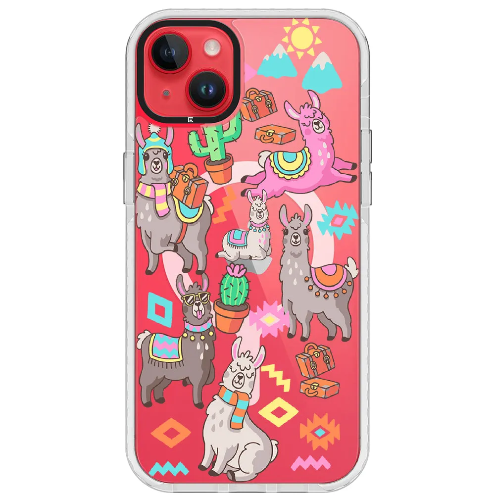 Colorful Alpaca iPhone Case