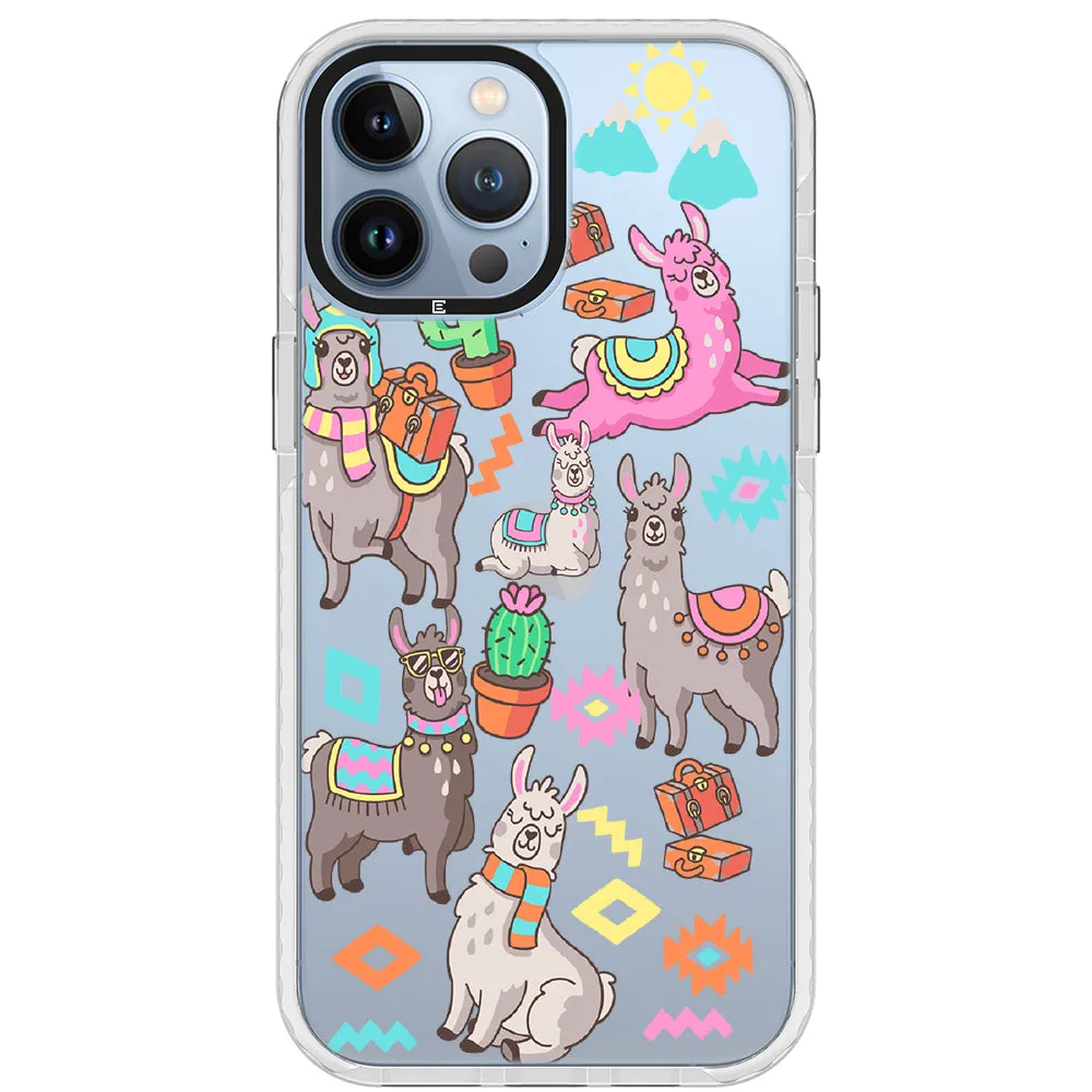 Colorful Alpaca iPhone Case