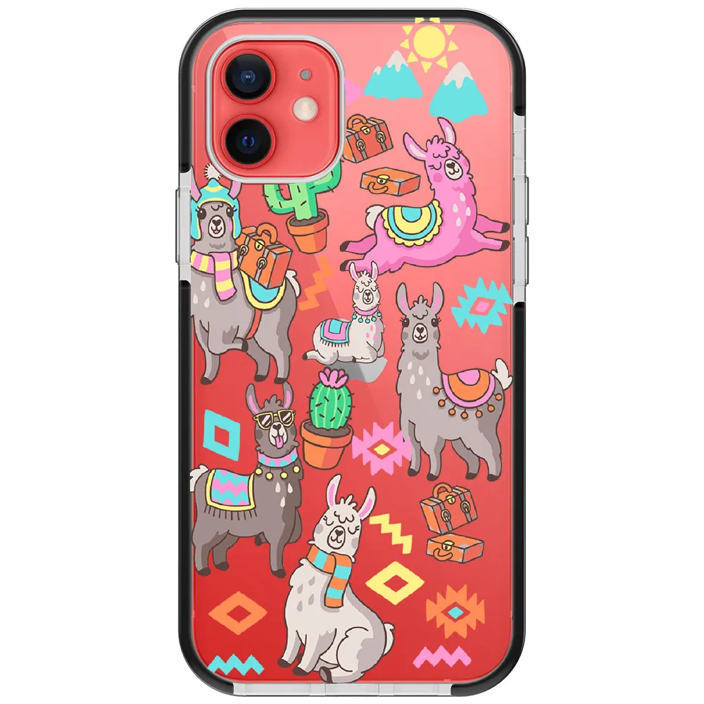 Colorful Alpaca iPhone Case