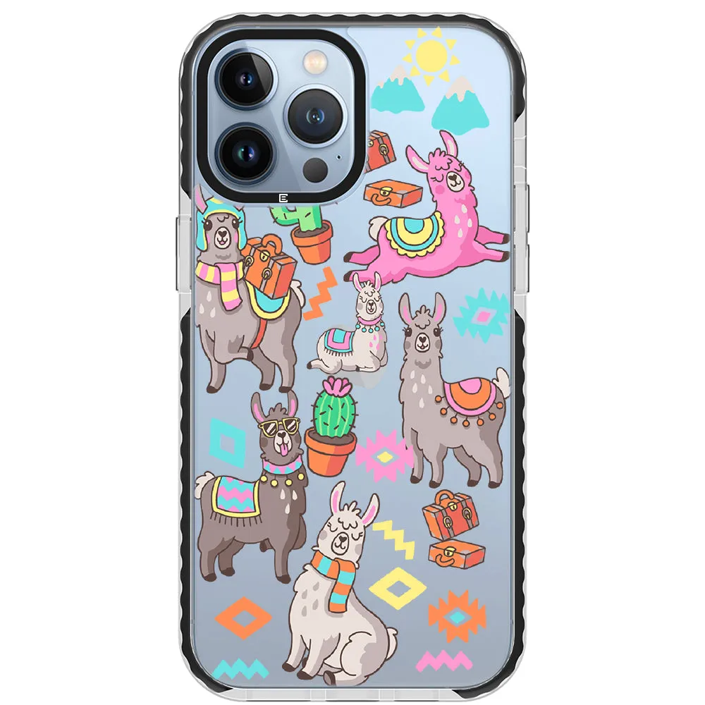 Colorful Alpaca iPhone Case