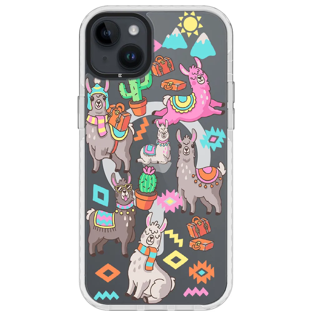 Colorful Alpaca iPhone Case