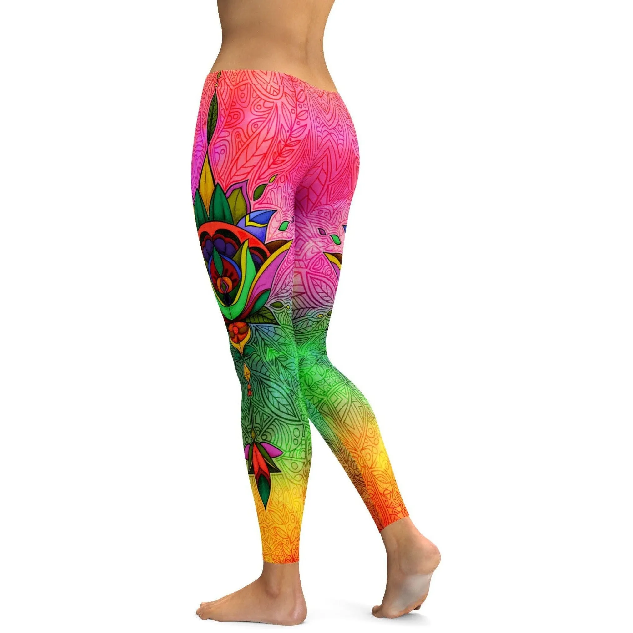 Colorful Ornamental Leggings