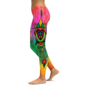 Colorful Ornamental Leggings