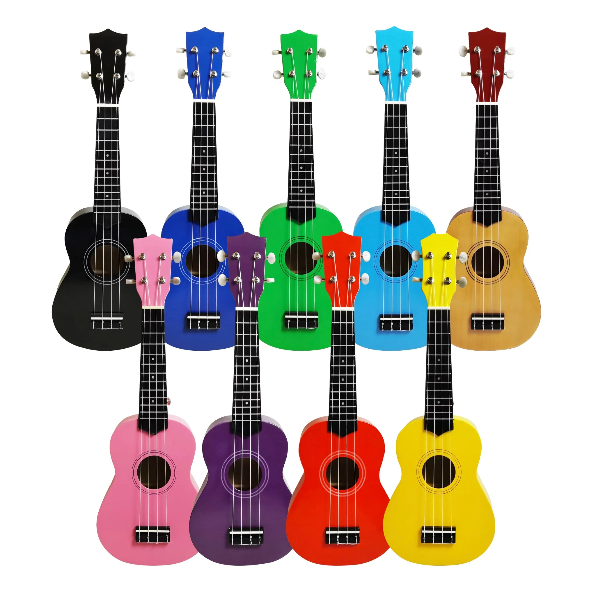 Colorful Ukulele Soprano Yellow