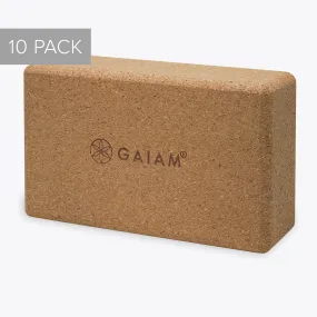 Cork Yoga Brick - Value 10 Pack