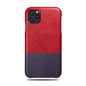 Crimson Red & Wine Purple iPhone 11 Pro Max Leather Case